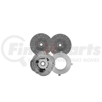 MU597SSOX by HALDEX - Transmission Clutch Kit - Remanufactured, Pull Type, Two Plate, Flat Flywheel, 2.0"-10 Spline