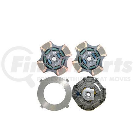 RC698X by HALDEX - LikeNu Transmission Clutch Kit - Remanufactured, 15.5 in. Diameter, 2 in. Input Shaft, 10-Tooth Spline, Damp Ceramic