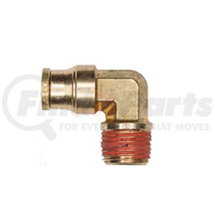 APB69F3X2 by HALDEX - Midland Push-to-Connect (PTC) Fitting - Brass, Fixed Elbow Type, Male Connector, 3/16 in. Tubing ID