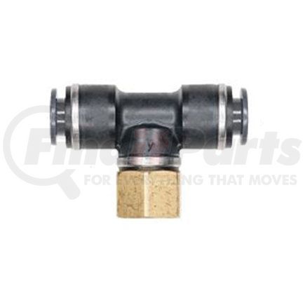 APC77S6X4 by HALDEX - Midland Push-to-Connect (PTC) Fitting - Composite, Swivel Branch Tee Type, Female Connector, 3/8" ID