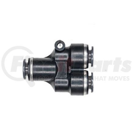 APC98Y6X6X4 by HALDEX - Midland Push-to-Connect (PTC) Fitting - Composite, Fixed Union Y Type, 1/4 in. and 3/8 in. Tubing ID