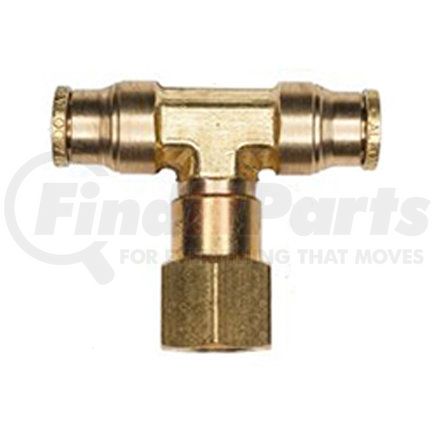 APX77S4X4 by HALDEX - Air Brake Air Line Connector Fitting - Female Branch Tee, Swivel, 1/4 Tube Size, 1/4 Pipe Thread