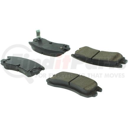 Centric 106.07140 Disc Brake Pad Set Posi Quiet Extended Wear Brake Pads with Shims and Hardware