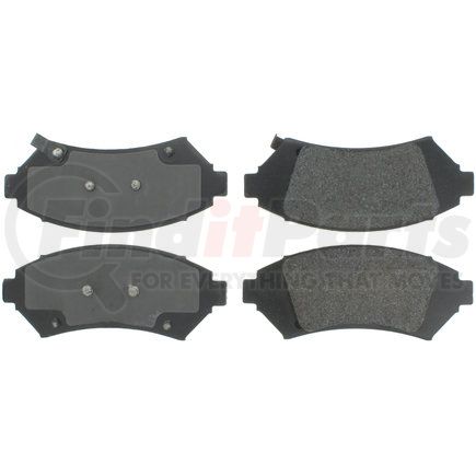 300.10760 by CENTRIC - Centric Premium Semi-Metallic Brake Pads with Shims and Hardware