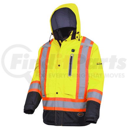 V1210160U-3XL by PIONEER SAFETY - Hi-Vis Heated Bomber Jacket - Yellow, 3XL