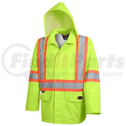 V1081360U-3XL by PIONEER SAFETY - 5628U HI-VIS Safety Rainwear Jacket, Yellow - Size 3XL