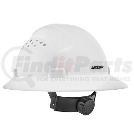 20820 by SELLSTROM - Jackson Safety Advantage Full Brim Hard Hat, Vented, 4-Pt. Ratchet Suspension, White