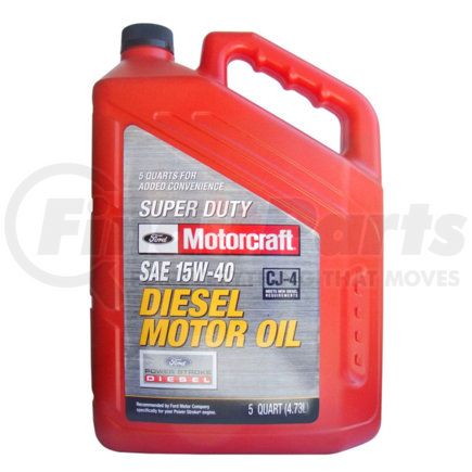 XO15W405Q3SD by MOTORCRAFT - Engine Oil-Super Duty Diesel Motor Oil - 5 Quart MOTORCRAFT XO-15W40-5Q3SD