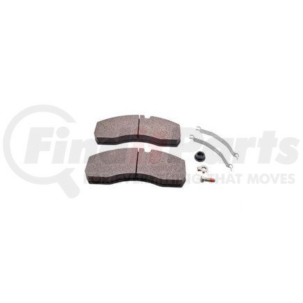 790-22008 by HALDEX - Air Disc Brake Pad Kit - HX65 Brake Pads and Hardware, For use on ModulX® Air Disc Brake