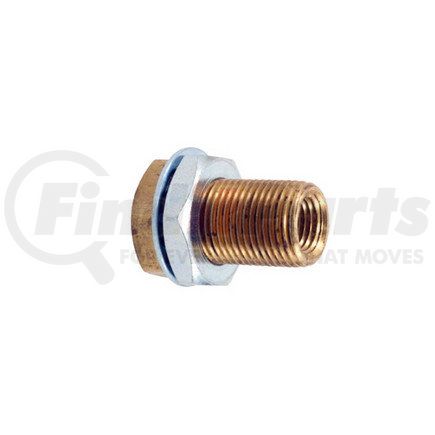 11306 by HALDEX - Midland Air Line Connector Fitting - Steel Terminal Bolt (Frame Nipples), Bulkhead Union, Female Connector, 1/4 in. NPTF