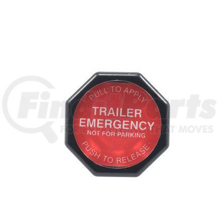 12510 by HALDEX - Trailer Emergency Control Knob - Red, 1/4"- 28, For Threaded Type Push-Pull Valve