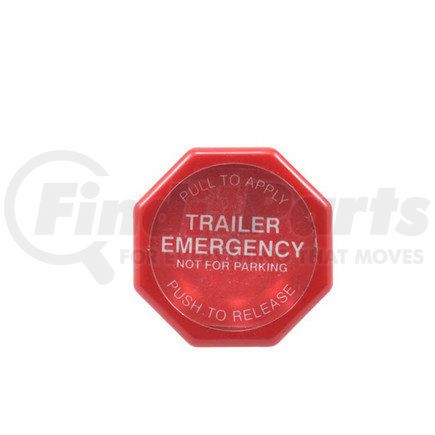 12501 by HALDEX - Trailer Emergency Control Knob - Red, 1/4"- 20, For Threaded Type Push-Pull Valve