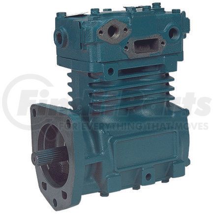 107023X by HALDEX - LikeNu Tu-Flo® TF750 Air Brake Compressor - Remanufactured, Flange Mount, Engine Driven, Air/Water Cooling