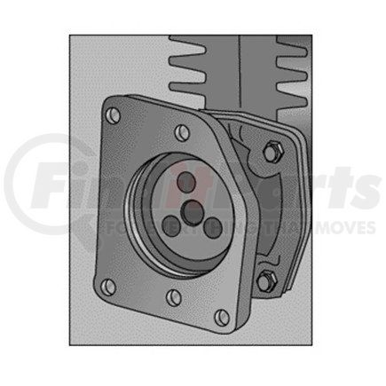 108804X by HALDEX - LikeNu Tu-Flo® TF550 Air Brake Compressor - Remanufactured, Flange Mount, Engine Driven