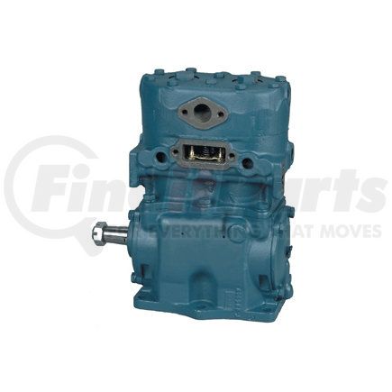 280611X by HALDEX - LikeNu Tu-Flo® TF600 Air Brake Compressor - Remanufactured, 6-Hole Base Mount, Pulley Driven, Water Cooling