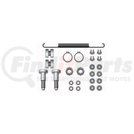 CQ66925 by HALDEX - Drum Brake Hardware Kit - For use on 15 in. x 3 in. Wagner Front Axle Brakes