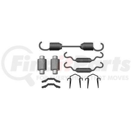 CQ6861 by HALDEX - Drum Brake Hardware Kit - For use on 16.5 in. Meritor "Q" and "Q" Plus, Dana Spicer "Fast Change", "XLII" and Hendrickson Intraax® Brake