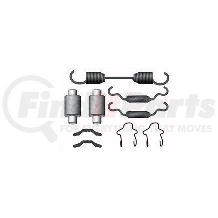 CQ6867 by HALDEX - Drum Brake Hardware Kit - for 16-1/2" Meritor "Q" and "Q" Plus, Dana Spicer "Fast Change"