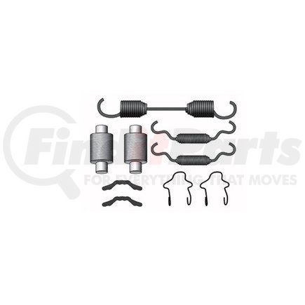 CQ6867 by HALDEX - Drum Brake Hardware Kit - For use on 16.5 in. Meritor "Q" and "Q" Plus, Dana Spicer "Fast Change", "XLII" and Hendrickson Intraax® Brake