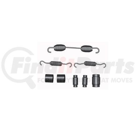 CQ65519 by HALDEX - Drum Brake Hardware Kit - For use on 15 in. x 4 in. Ford Brazilian Cargo Steer Axle Air Brake
