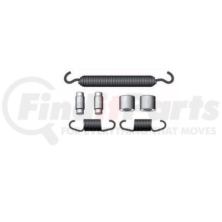 CQ67406 by HALDEX - Drum Brake Hardware Kit - For use on 18 in. Eaton Single Anchor Pin Cast Shoe Brake