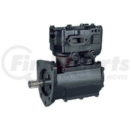 EL16120X by HALDEX - LikeNu EL1600 Air Brake Compressor - Remanufactured, 3-Hole Flange Mount, Gear Driven, Water Cooling