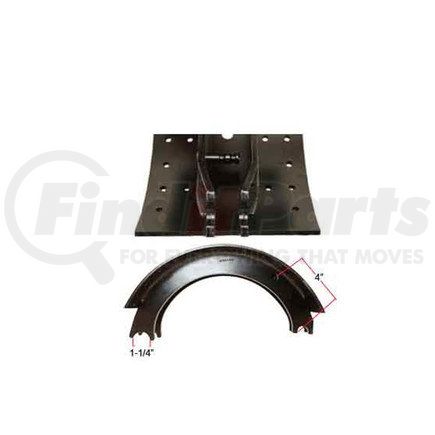 GF4311EG by HALDEX - Drum Brake Shoe Kit - Remanufactured, Rear, Relined, 2 Brake Shoes, with Hardware