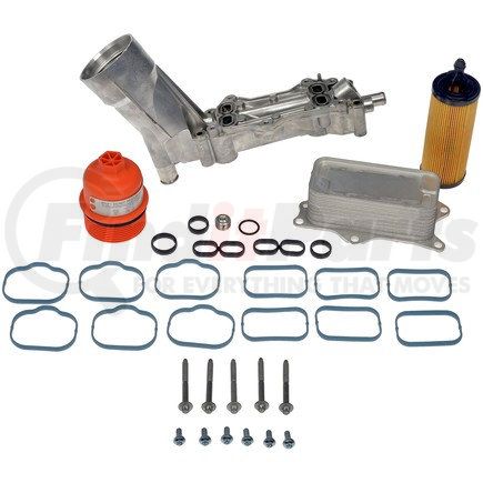 926-959 by DORMAN - Upgraded Aluminum Engine Oil Filter Housing with Oil Cooler and Filter