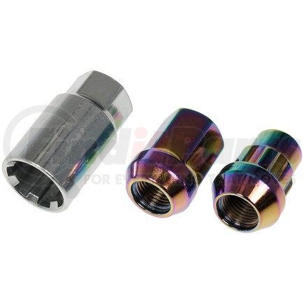 713-275G by DORMAN - Rainbow/Neo-Chrome Acorn Wheel Nut Lock Set