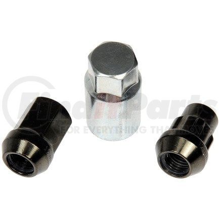 713-375Z by DORMAN - Hyper Black Acorn Wheel Nut Lock Set