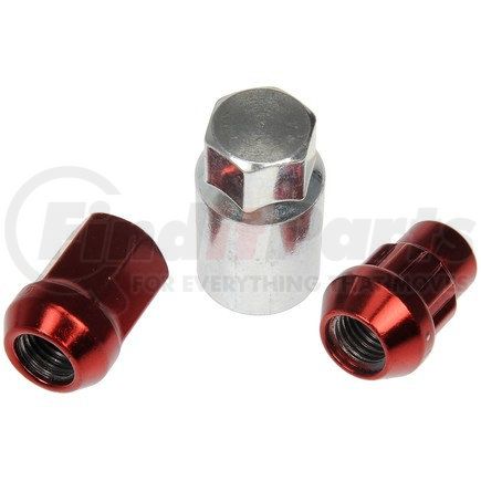 713-375E by DORMAN - Red Acorn Wheel Nut Lock Set