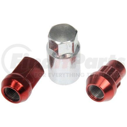 713-475E by DORMAN - Red Acorn Wheel Nut Lock Set