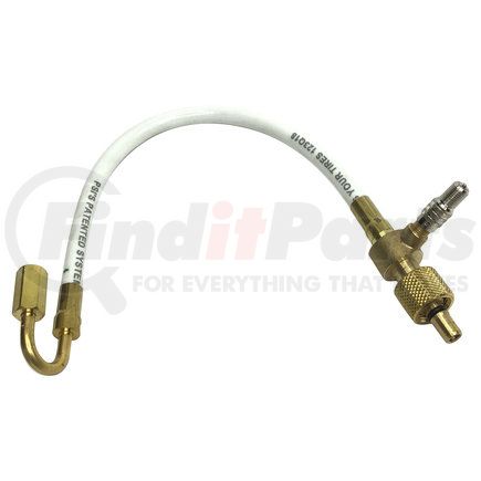 3136400CP by MERITOR - Tire Inflation System Hose - 11.5 in. Length, Flex Hose, Auxiliary Check Port, for 17.5 in. Wheels