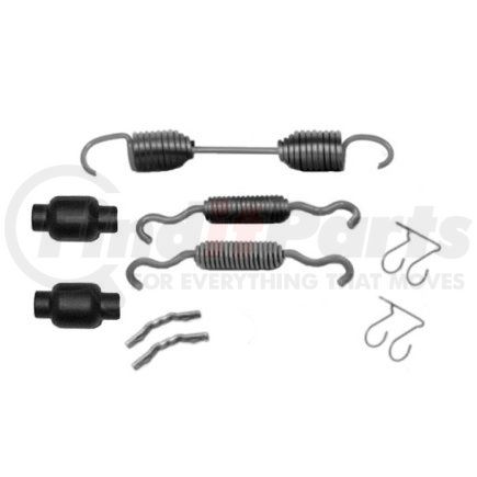 KIT8014HD by MERITOR - Drum Brake Hardware Kit - Drive Axle, Trailer Axle, 16.5 in. Brake Drum Diameter