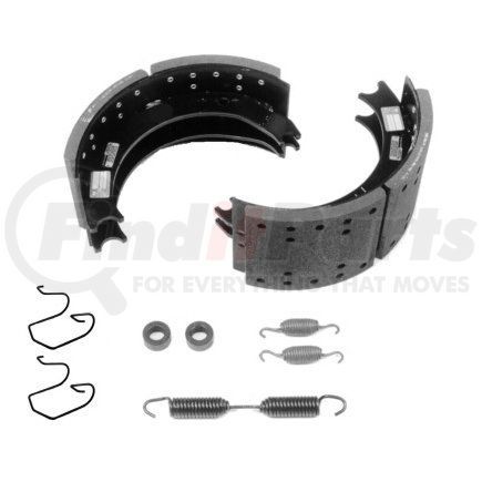 KMG14709ES by MERITOR - Drum Brake Shoe and Lining Kit - 7.00" Width, Platinum Shield III Coating, for 16.50" Brake