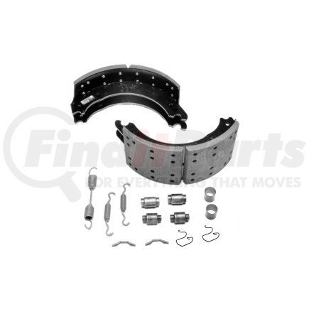 KMG24515Q by MERITOR - Drum Brake Shoe and Lining Kit - 7.00" Width, Platinum Shield III Coating, for 16.50" Brake