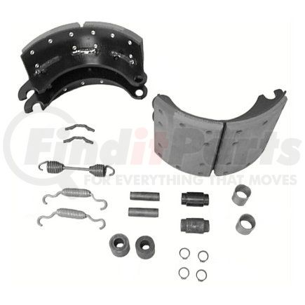 KSF5574670Q by MERITOR - Drum Brake Shoe and Lining Kit - 7.50" Width, Premium Friction, for 12.25" Brake