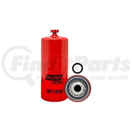 BF1259 by BALDWIN - Fuel/Water Separator Spin-on with Drain