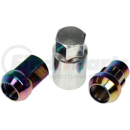 713-675G by DORMAN - Rainbow/Neo-Chrome Acorn Wheel Nut Lock Set