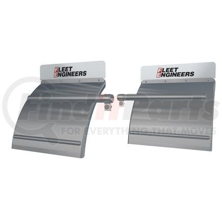 031-01070 by FLEET ENGINEERS - Quarter Fender Set, Polished Stainless Steel, Standard with Top Flap