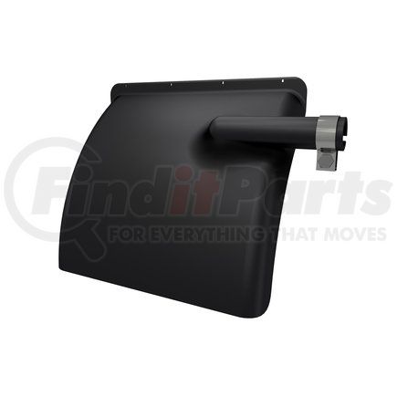 034-00732 by FLEET ENGINEERS - Quarter Fender - Black Poly, Aerodynamic Style, No Top Flap (R/H ONLY)