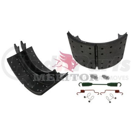XKW3124726E by MERITOR - Drum Brake Shoe Kit - 5.00" Width, Platinum Shield III Coating, for 16.50" Brake