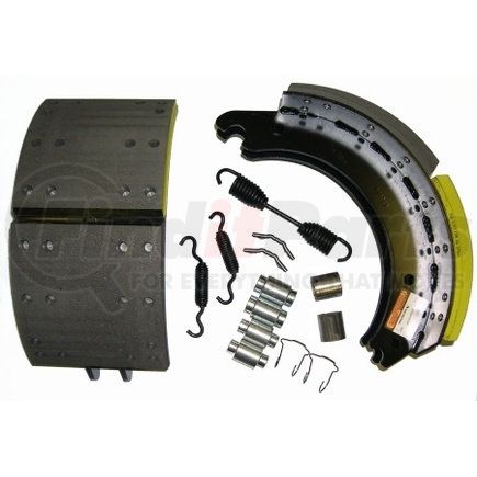 KEG4707QP by MERITOR - Drum Brake Shoe and Lining Kit - 7.00" Width, Black Dip Coating, for 16.50" Brake