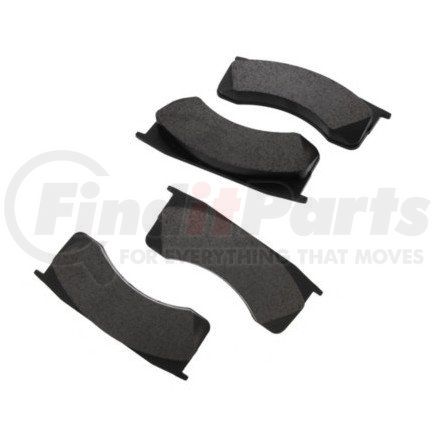 KITD769AM by MERITOR - Disc Brake Pad Set - 3.48" Height, 0.25" Thickness, 9.45" Width, Quadraulic, FMSI D769, MA704