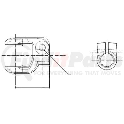 L6NYS14100 by MERITOR - END YOKE