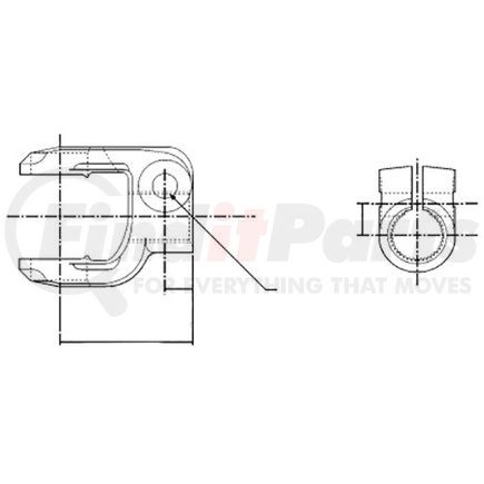 L6NYS1634 by MERITOR - END YOKE