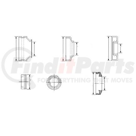 SERUR1416 by MERITOR - Axle Dust Seal