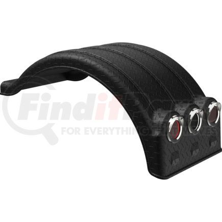 Minimizer pm1352ldpb Fender Double Deuce Single Fender Diamond Plate Black (Light Box)
