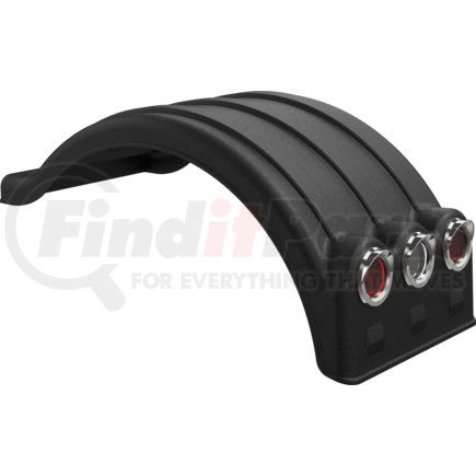 pm1352lb by MINIMIZER - Double Deuce Single Fender Black (Light Box)