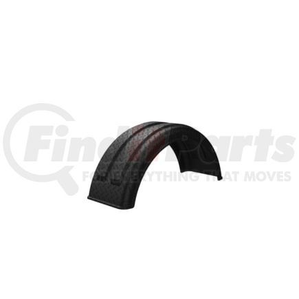 pm1612dpb by MINIMIZER - Single Fender for 16.5 Tire Diamond Plate Black